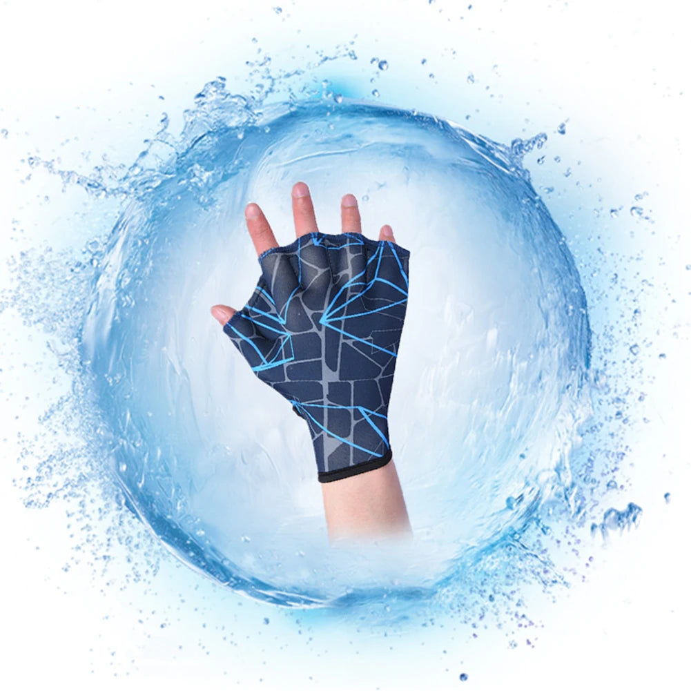Alloet Unisex Swimming Hand Fins Flippers Webbed Gloves Paddle