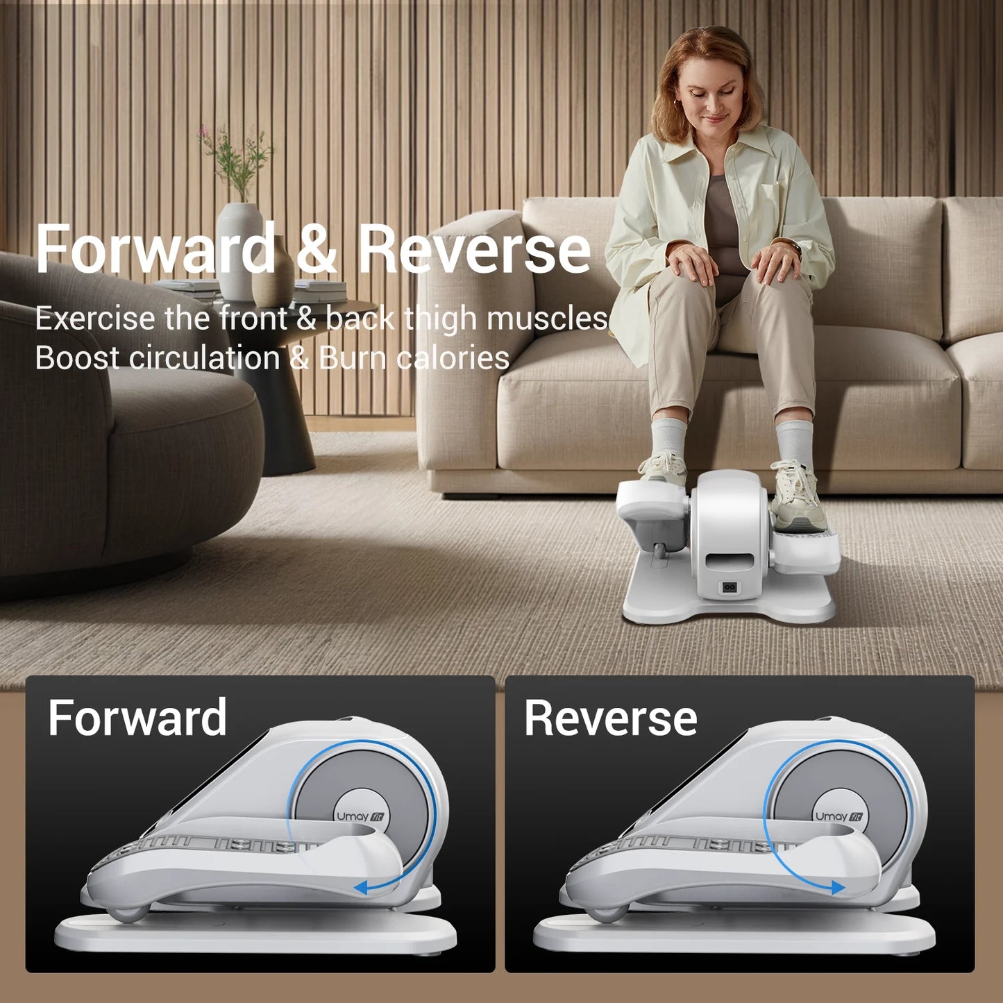 Cursor Fitness Portable Under Desk Elliptical For Seniors