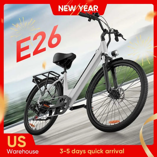 URLIFE 750W E-Bike Commuter 48V 10.4Ah Battery LCD Display
