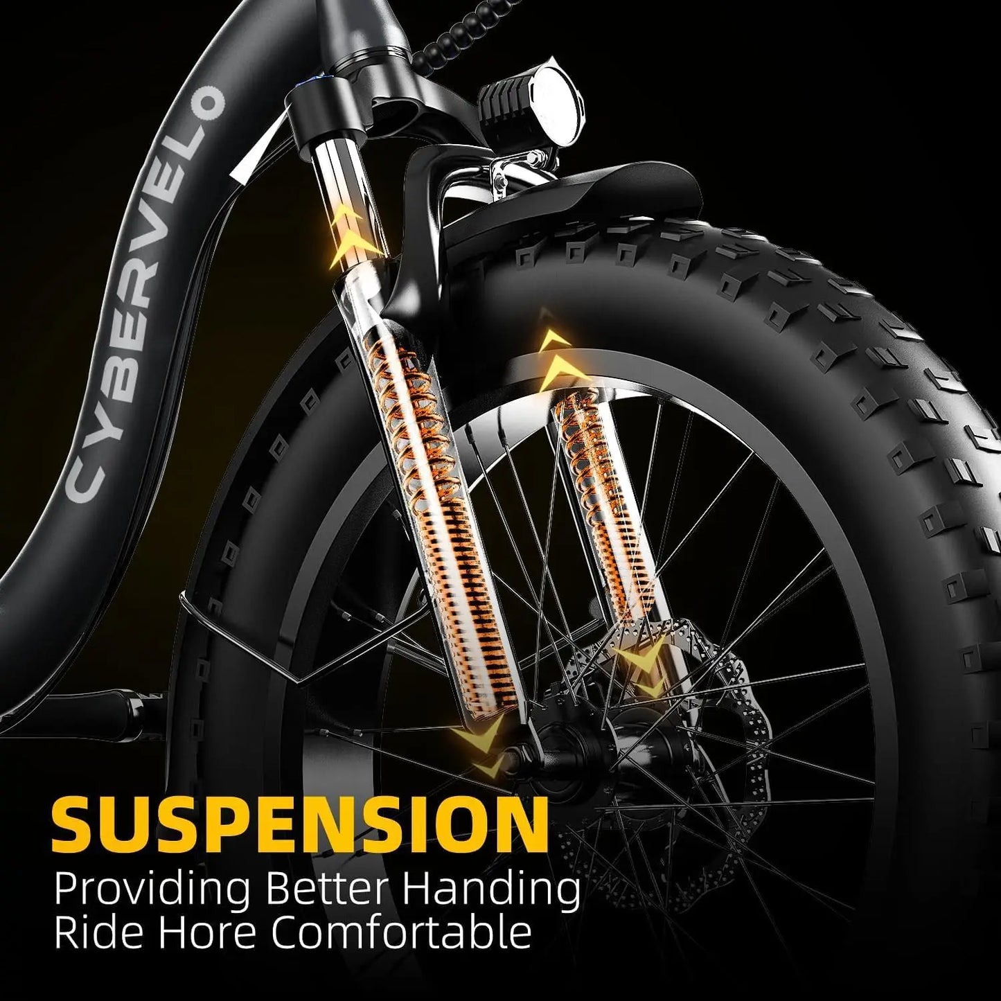 CYBERVELO 1000W Foldable Electric Fat Tire Ebike For Adults