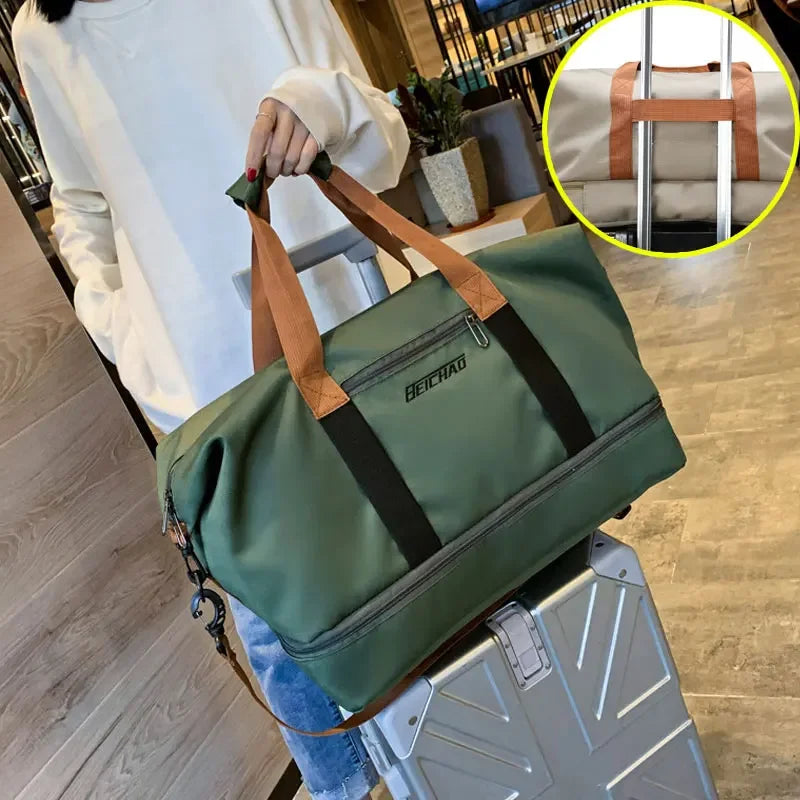 HDIRXGC Travel Gym Bag Portable Fitness Shoulder Crossbody Bag