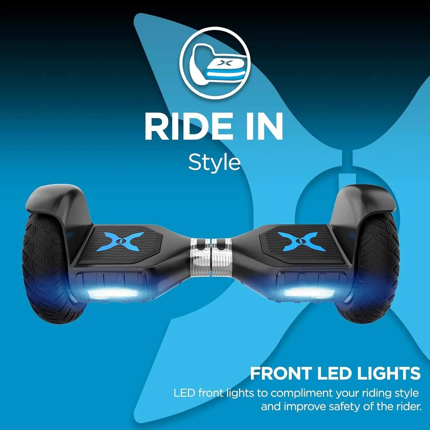 Hover-1 Ranger Pro Hoverboard Black High Speed and Long Range Electric Ride