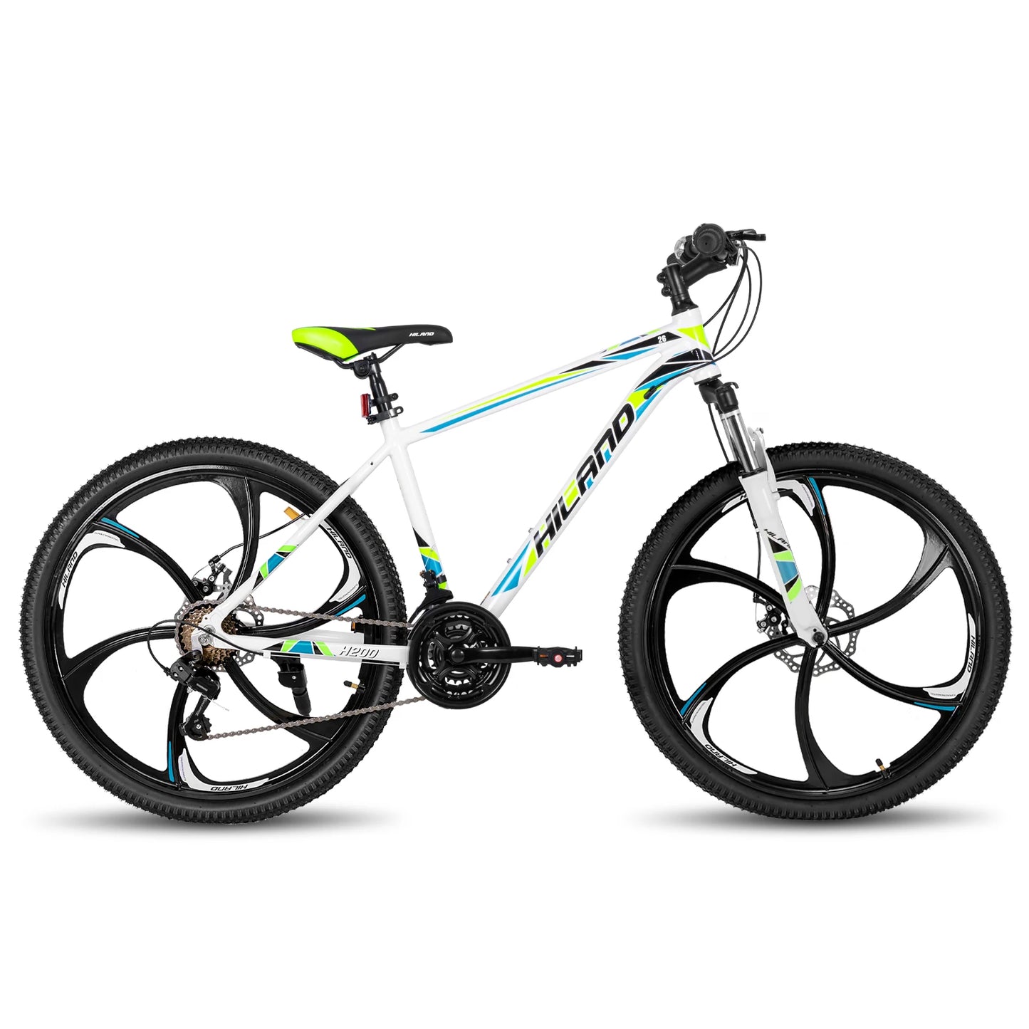Hiland Mountain Bike 21 Speed Drivetrain Aluminum Frame