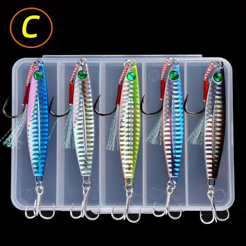 Super Quatity Metal Jig Fishing Lure Set
