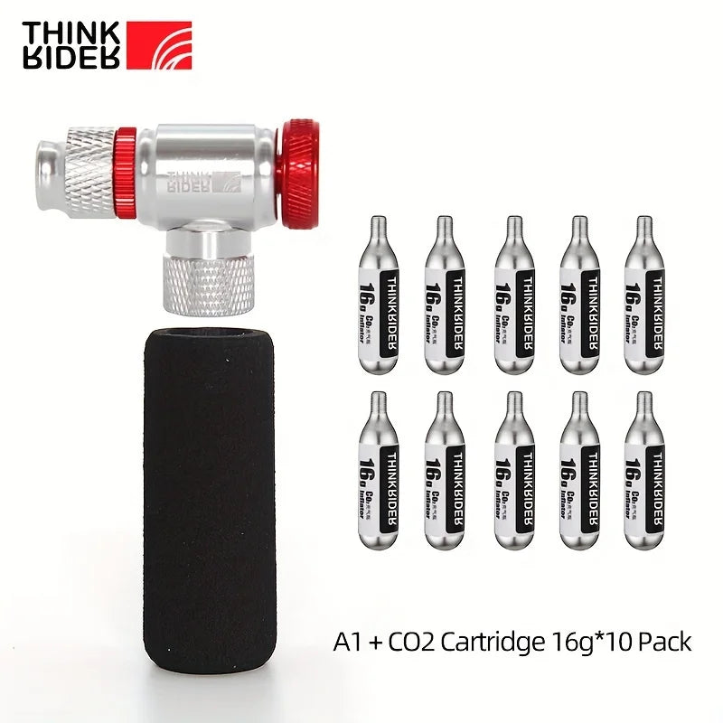 ThinkRider CO2 Bike Pump With Schrader Presta Adapter