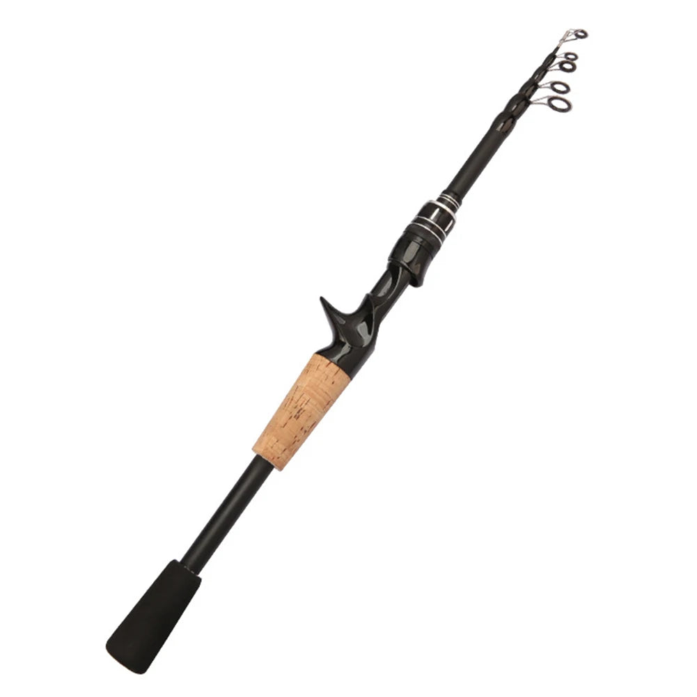 JOCESTYLE Telescopic Baitcasting Fishing Rod Collapsible Pole