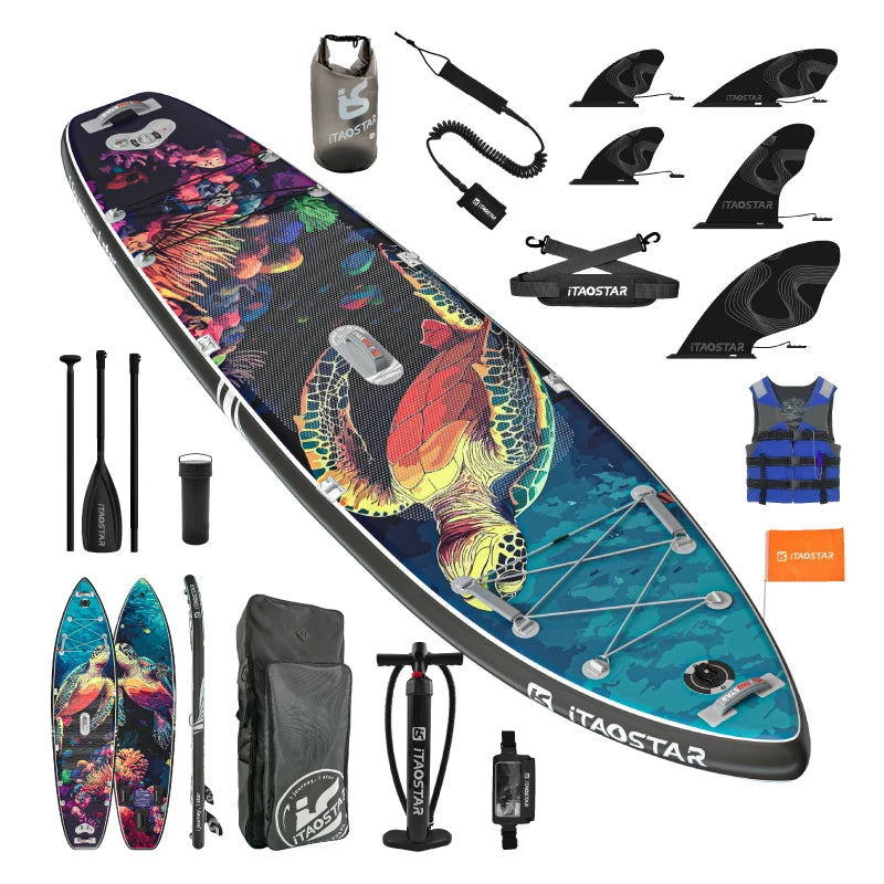 Inflatable Pulp Boards N01B 11'6 Inch Standing Paddleboard for Lakes and Rivers
