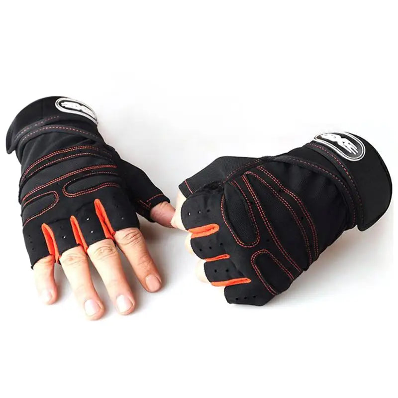 Hign-concerned Heavyweight Gym Training Gloves Finger Non Slip Wrist Support