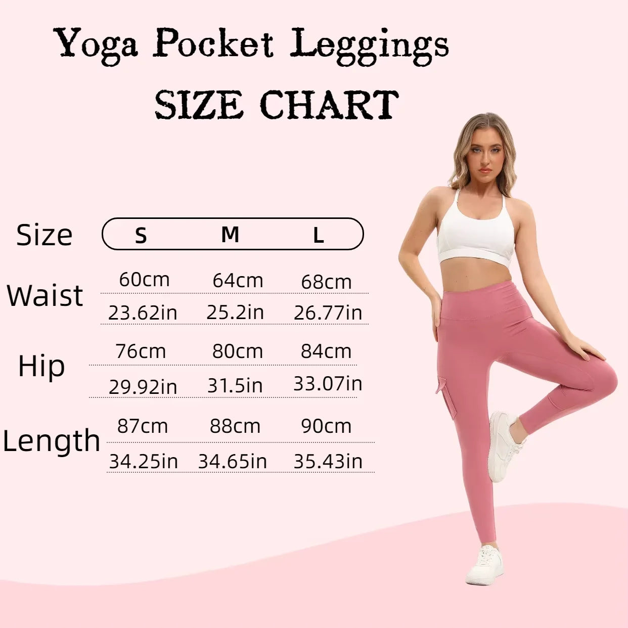 3 Pack Women's High Waisted Gym Leggings With Pockets