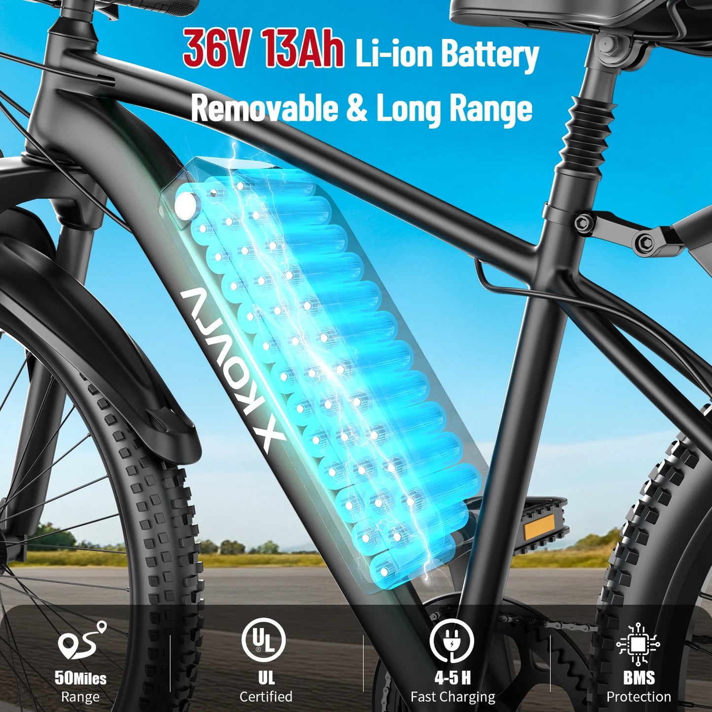X-koala 1000W Peak Electric Bike for Adults 25MPH Elite