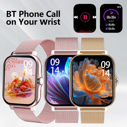 LOMAXFR Smart Watch with Wireless Calling Fitness Tracker for iPhone and Android