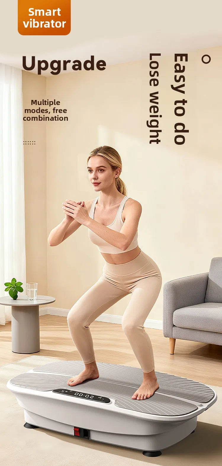 Carton Intelligent High Frequency Vibration Plate For Home Fitness