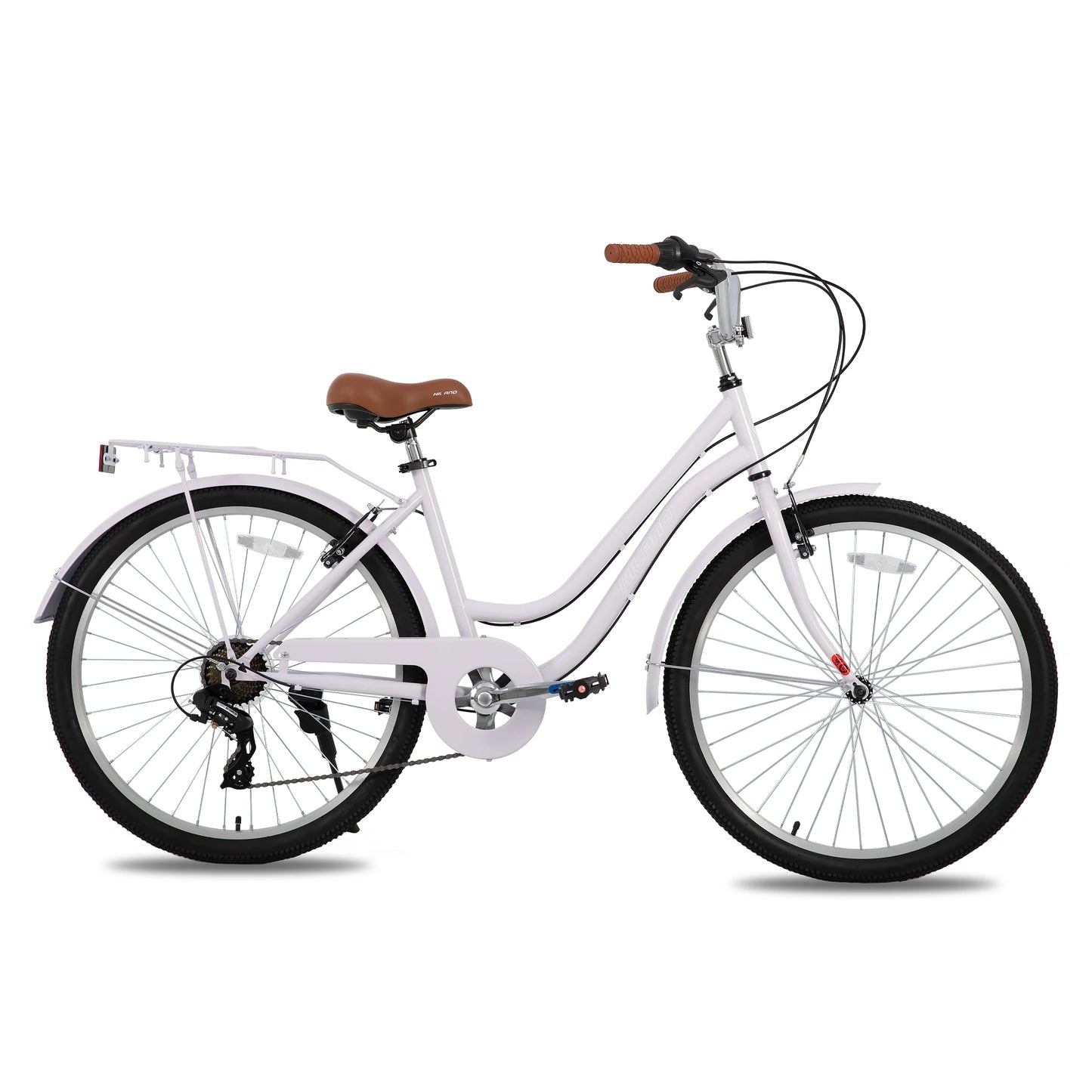JoyStar Cruiser Bike 7 Speed Unisex With Rear Rack