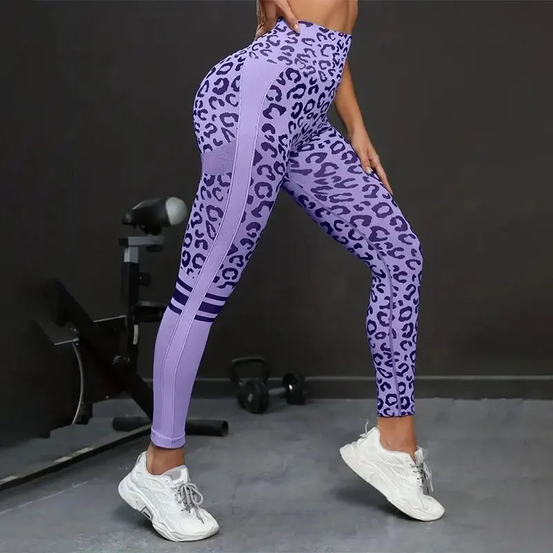 Yoga 9 Minute High Waist Seamless Nylon Fitness Pants