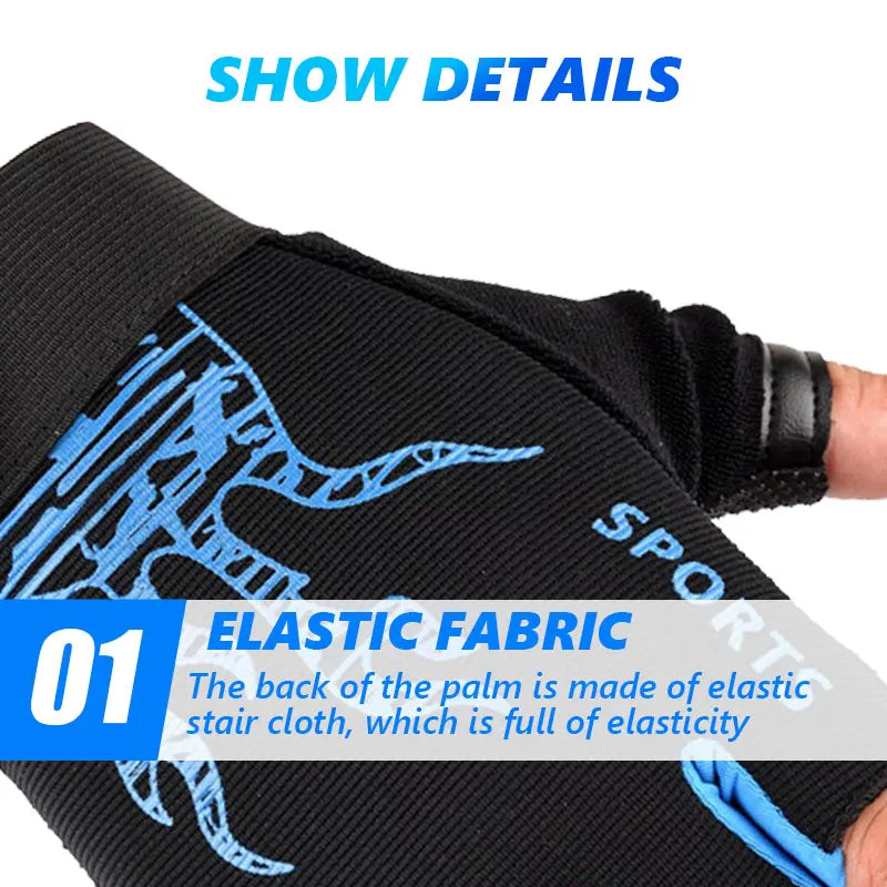 Hign-concerned Heavyweight Gym Training Gloves Finger Non Slip Wrist Support