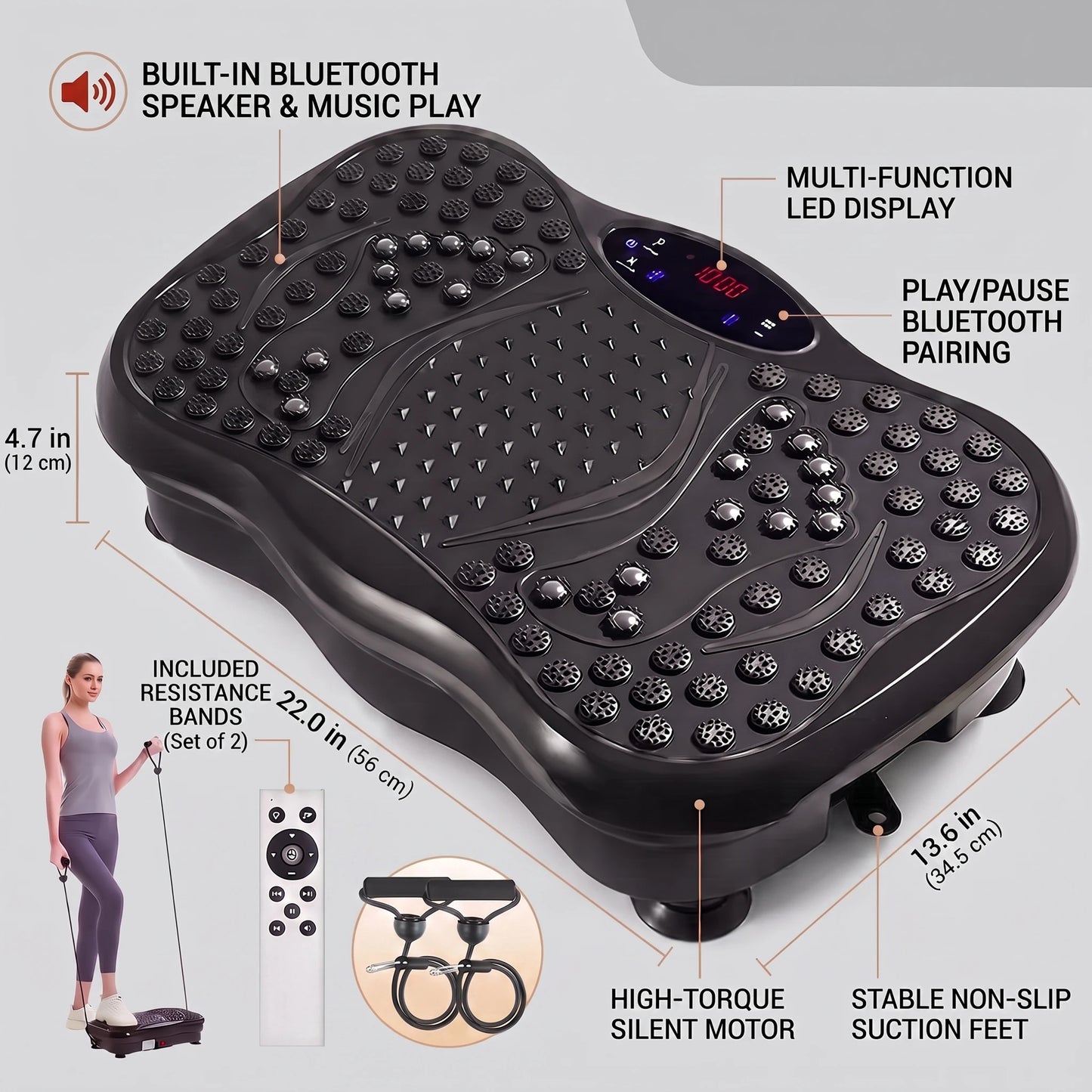 Upwork Vibration Plate Fitness Machine For Full Body Workout