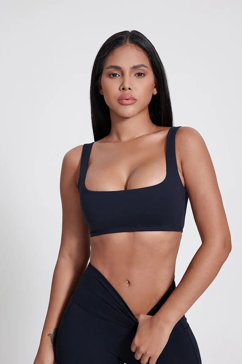 Nonecn Yoga Set Hollow Back Bra Top High Waist Leggings