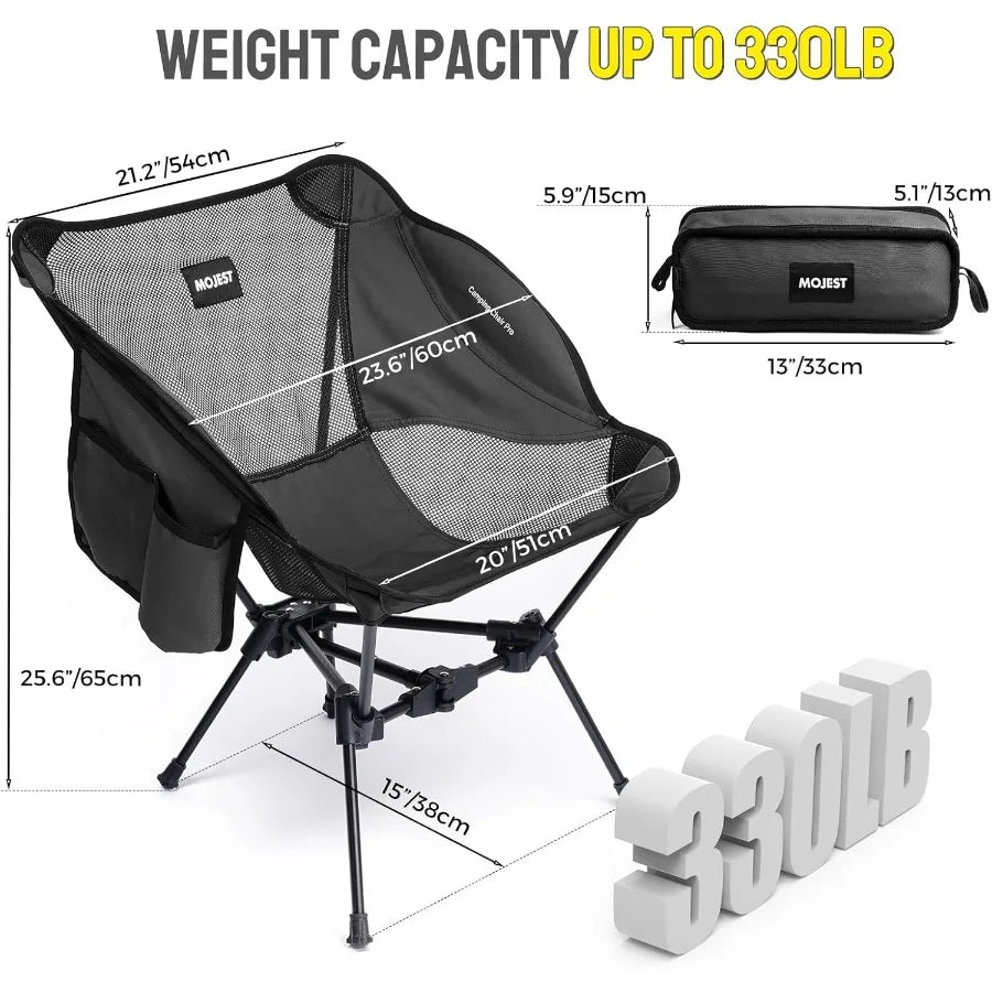 Fold Portable Camping Folding Chair For Adults 330 Lbs