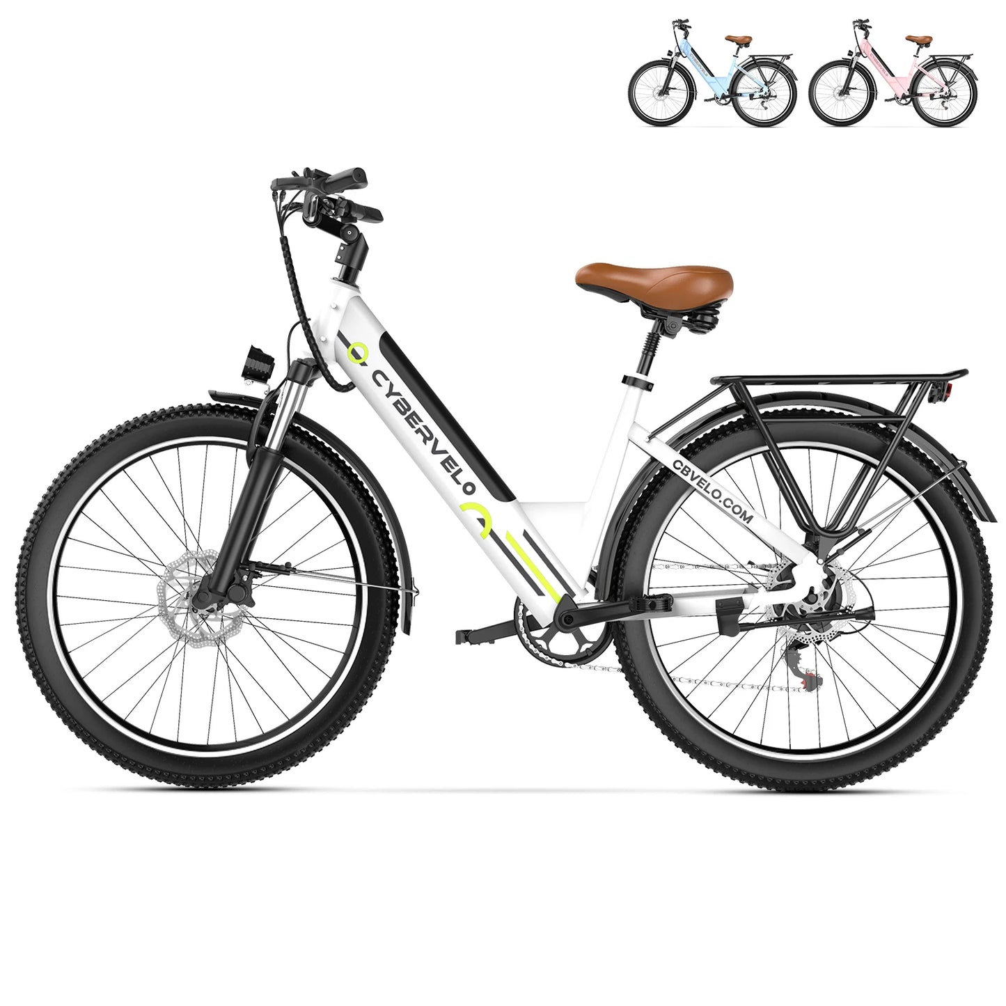 CYBERVELO EK2 Electric City Bike 1000W 80 Mile Range