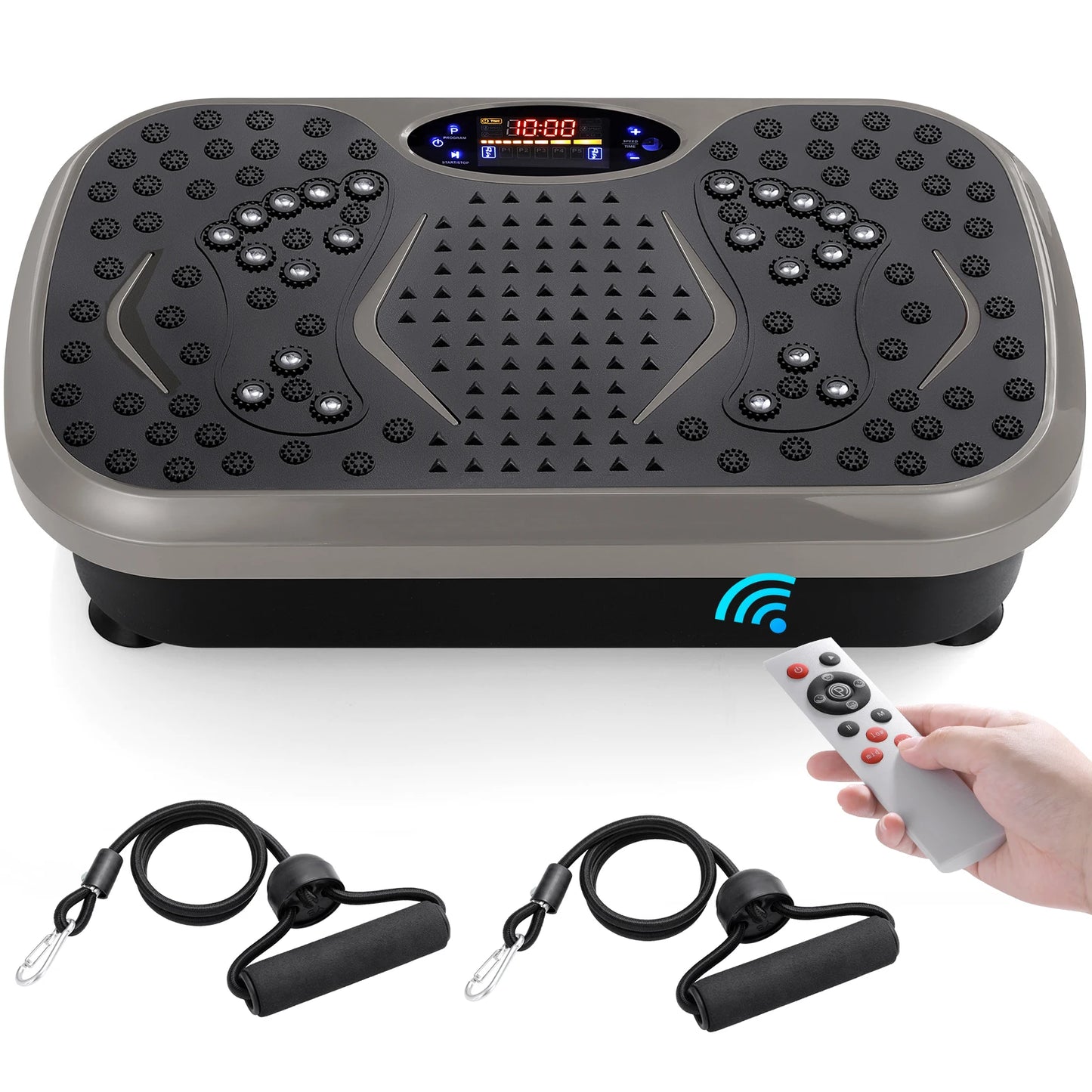 Homfa Vibration Plate Exercise Machine With Loop Bands