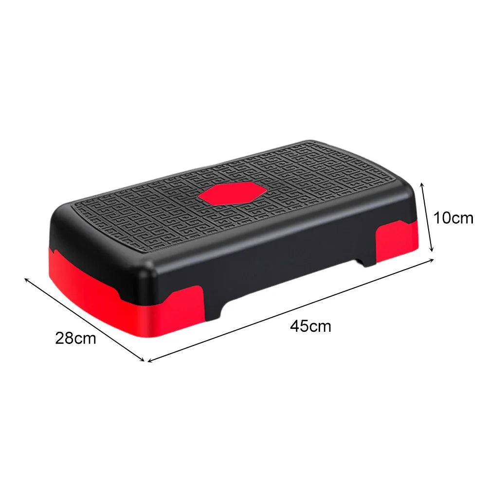Adjustable Home Fitness Stepper - Non-slip Mini Cardio Exercise Equipment, 200KG Load-bearing Cap. Exercise mat holder Yoga