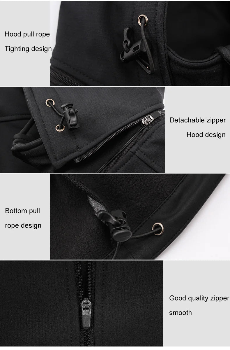 INBIKE Mens Winter Cycling Jacket With Hood Windproof Fleece Coat