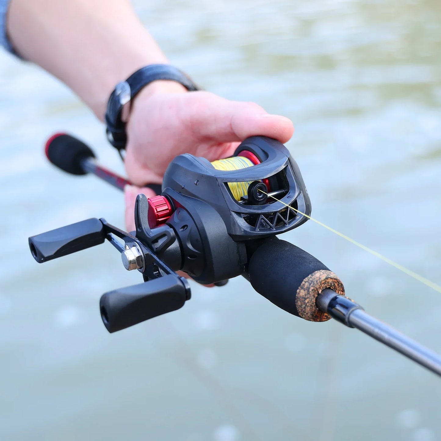 Sougayilang Baitcasting Fishing Rod and Reel Combo Full Kit for Bass Carp Fishing