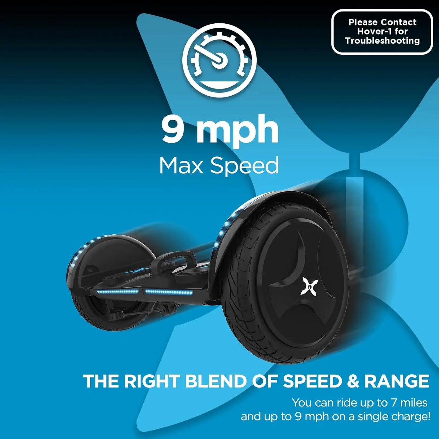 Hover-1 Rogue Hoverboard Black Stylish Design with High Performance