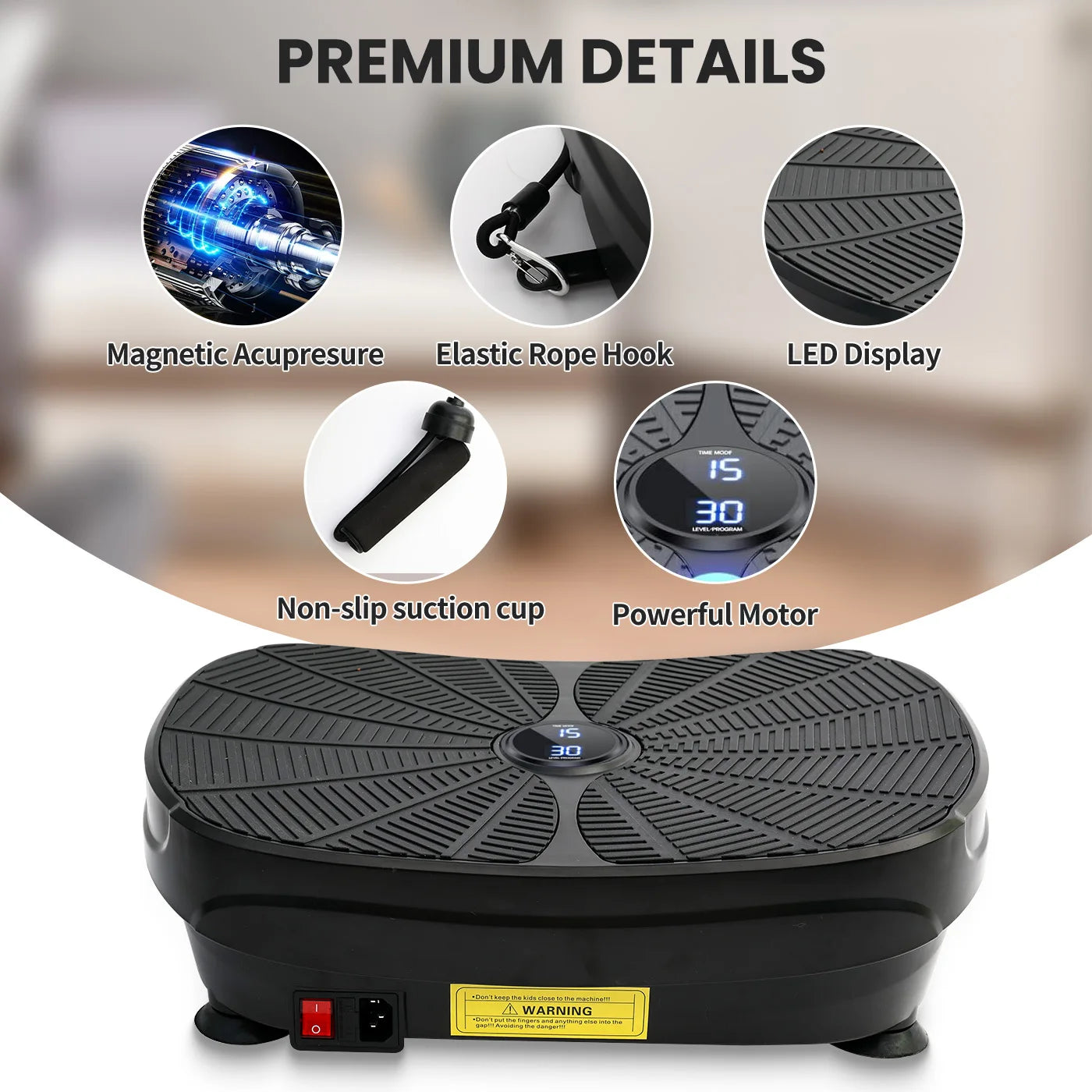 Vibration Plate Exercise Machine for Whole Body Workout and Weight Loss