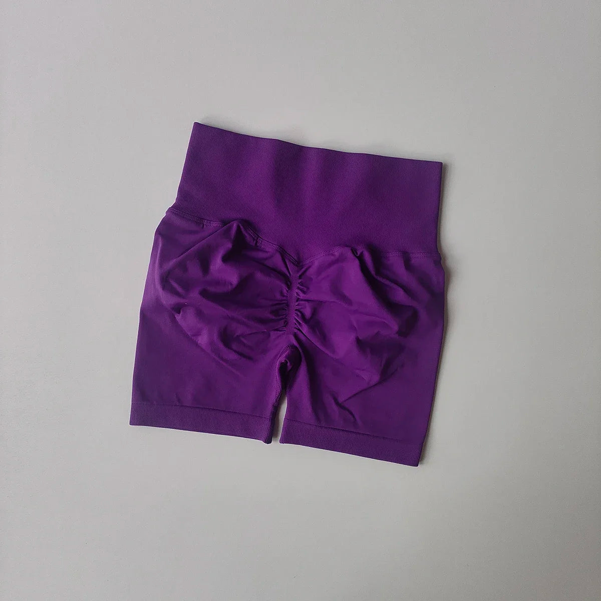 Womens High-Waist Yoga Shorts Butt-Lift Breathable Fitness Wear