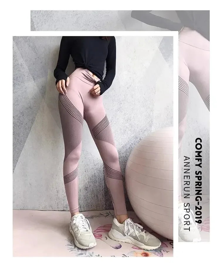 Women Fitness Yoga Pants High Waist Stretch Leggings Quick Dry