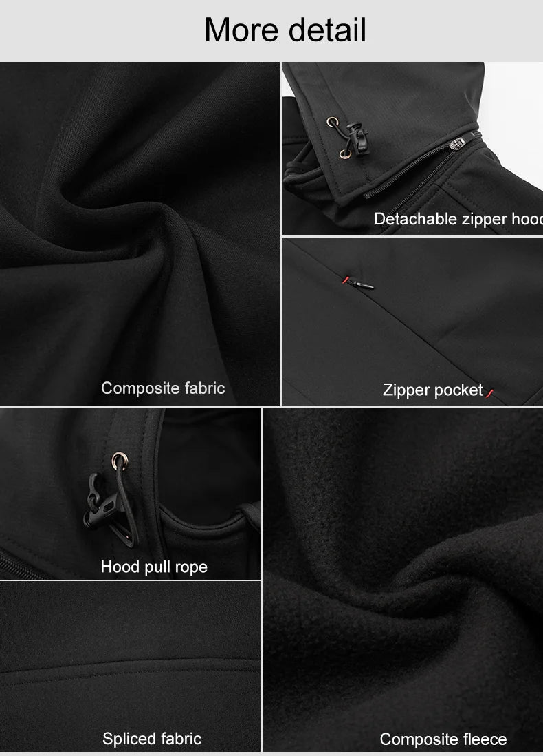 INBIKE Mens Winter Cycling Jacket With Hood Windproof Fleece Coat