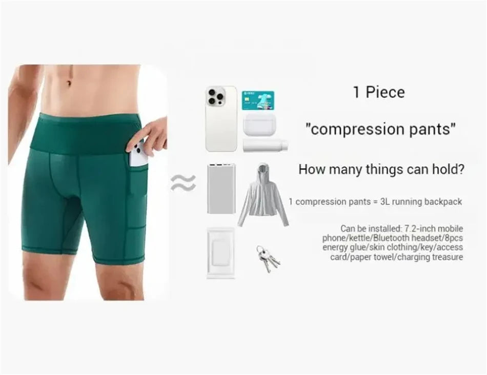 Guangdong Mul-Pockets Compression Shorts 3.0 Mens Running