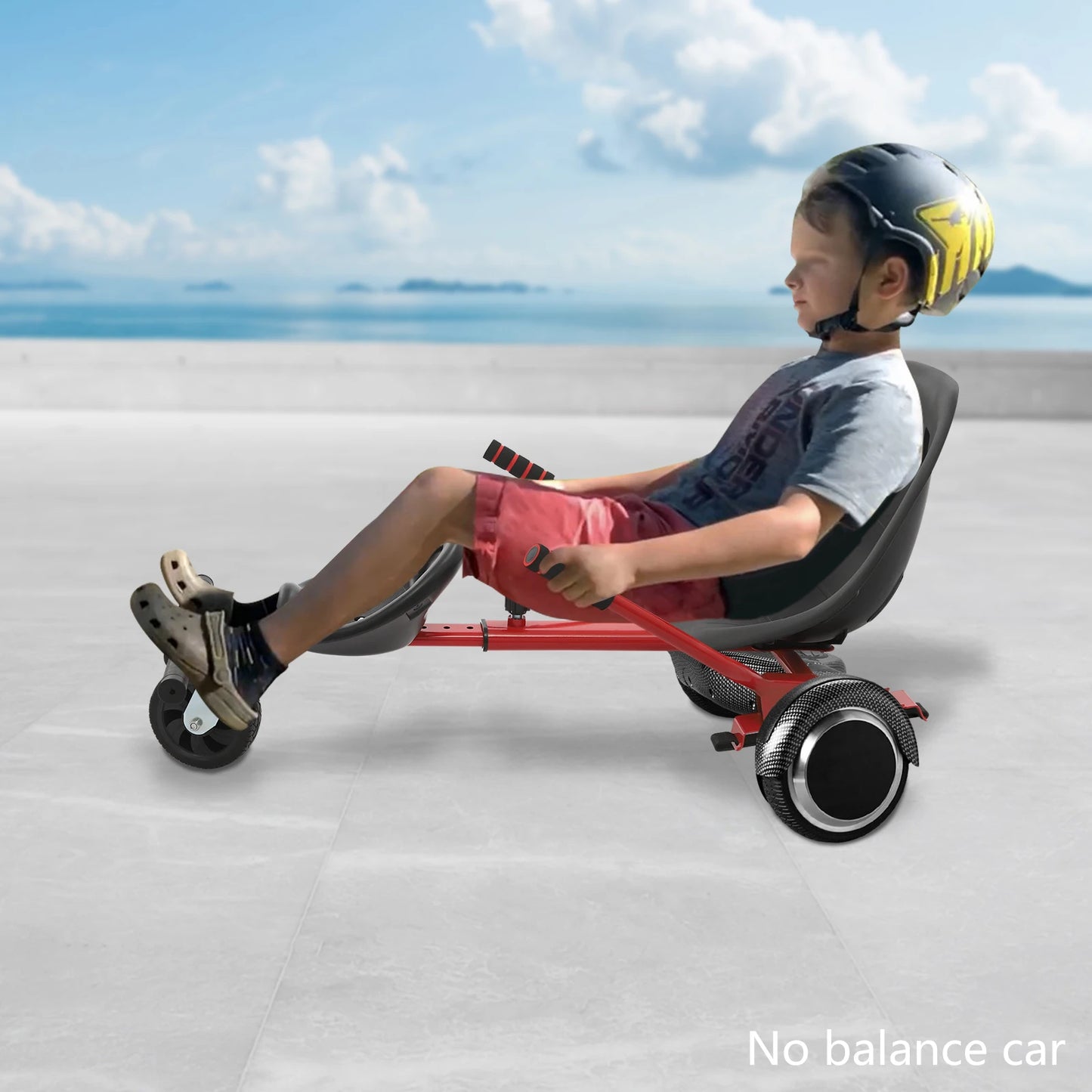 Adjustable Hoverboard Double Seat Attachment For Two Riders Outdoor Use