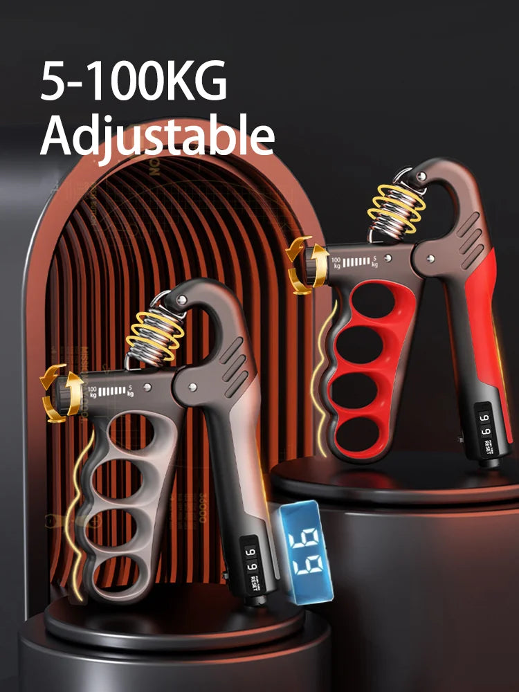 Adjustable 5-100kg Hand Grip Strength Device For Rehabilitation