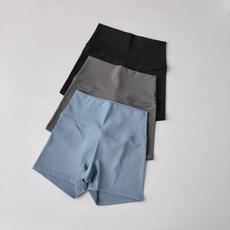 Women Yoga Shorts Breathable High Waist Fitness Running Cycling Gym