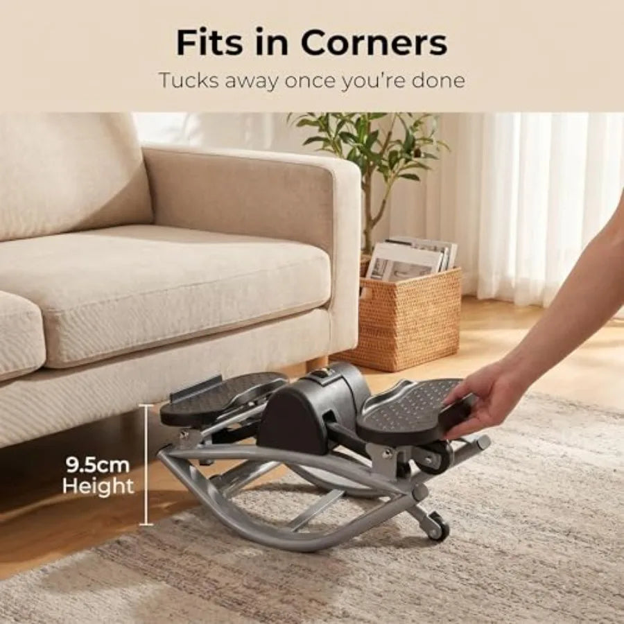Low Impact Lateral Rocking Stepper for Knees and Joints Fitness Machine