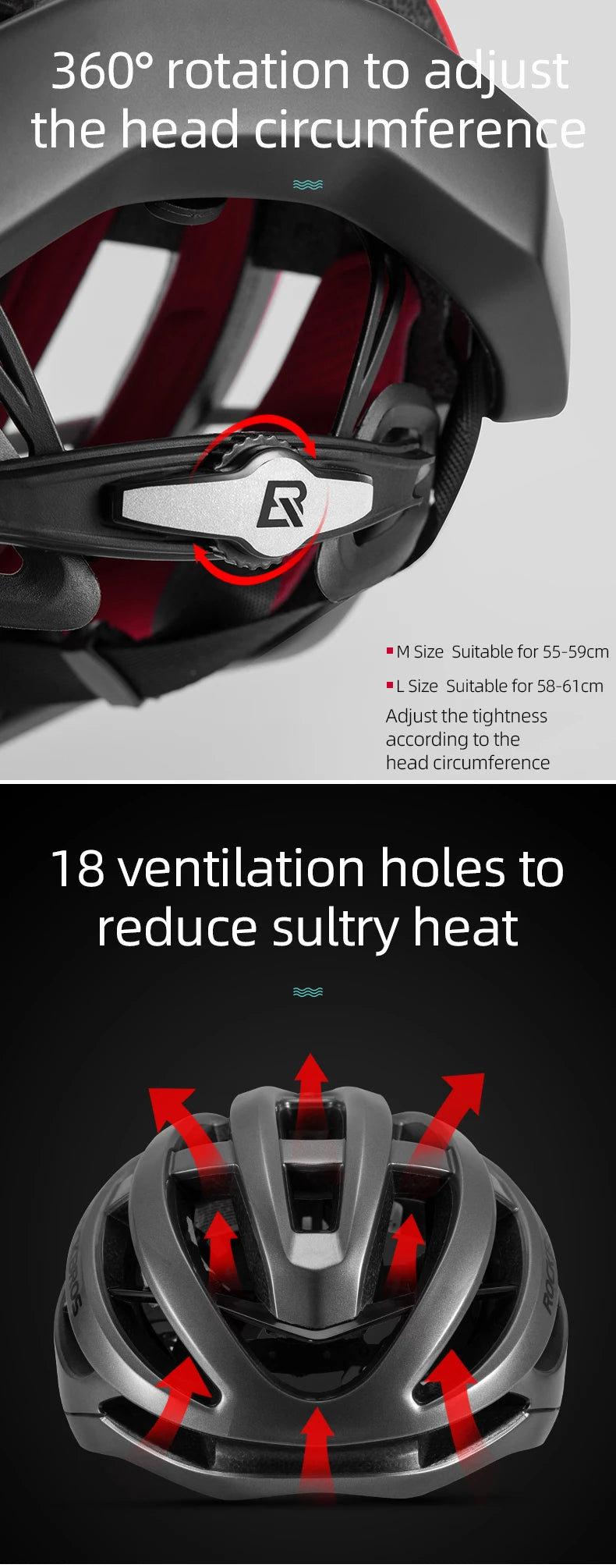 ROCKBROS Bike Helmet MTB Road Cycling Ultralight With Ventilation