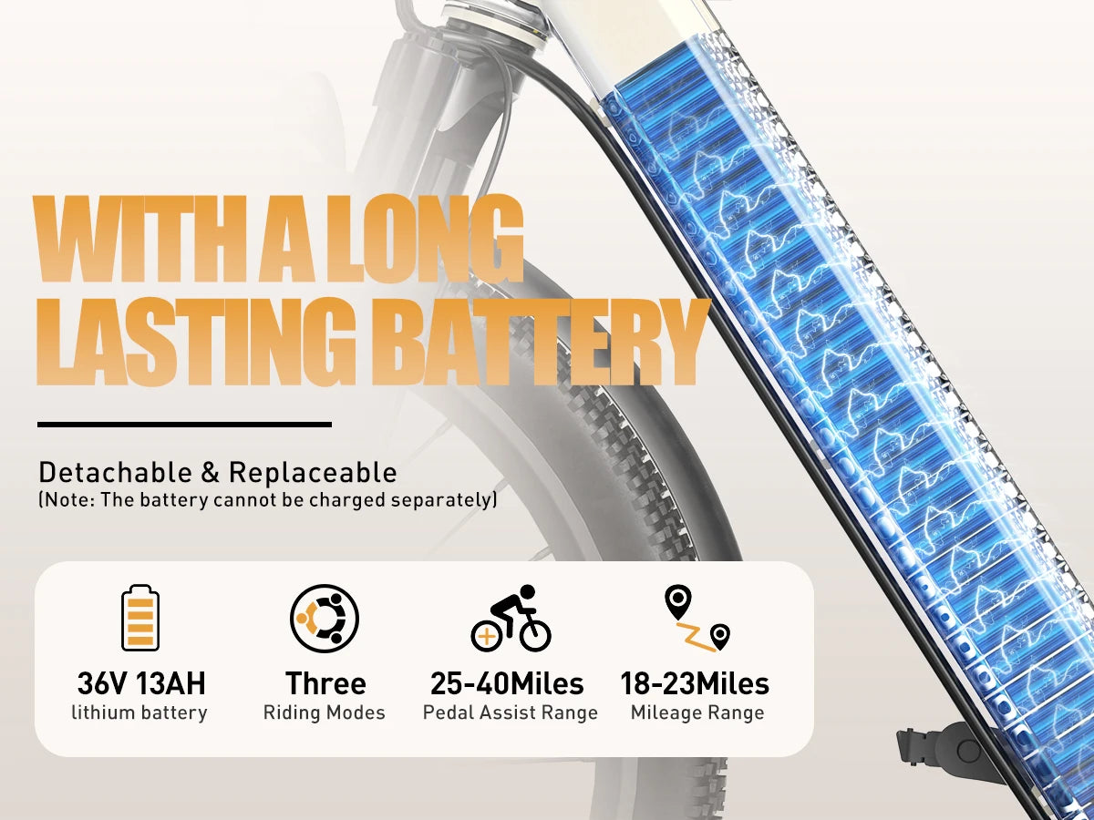 Aairsk SU7 Electric Bike 36V 15Ah 400W Brushless Motor