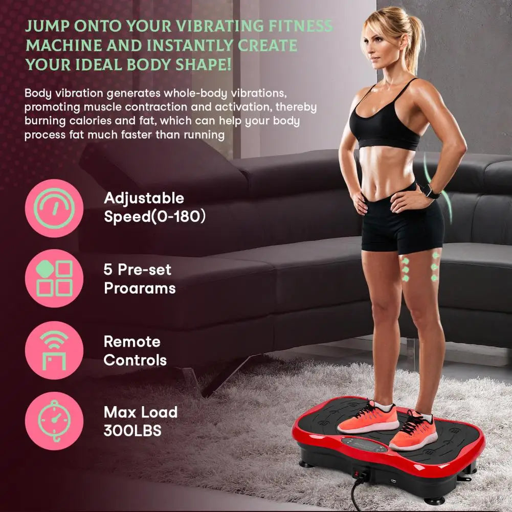 Vibrating Plate Exercise Machine for Lymphatic Drainage and Whole Body Vibration