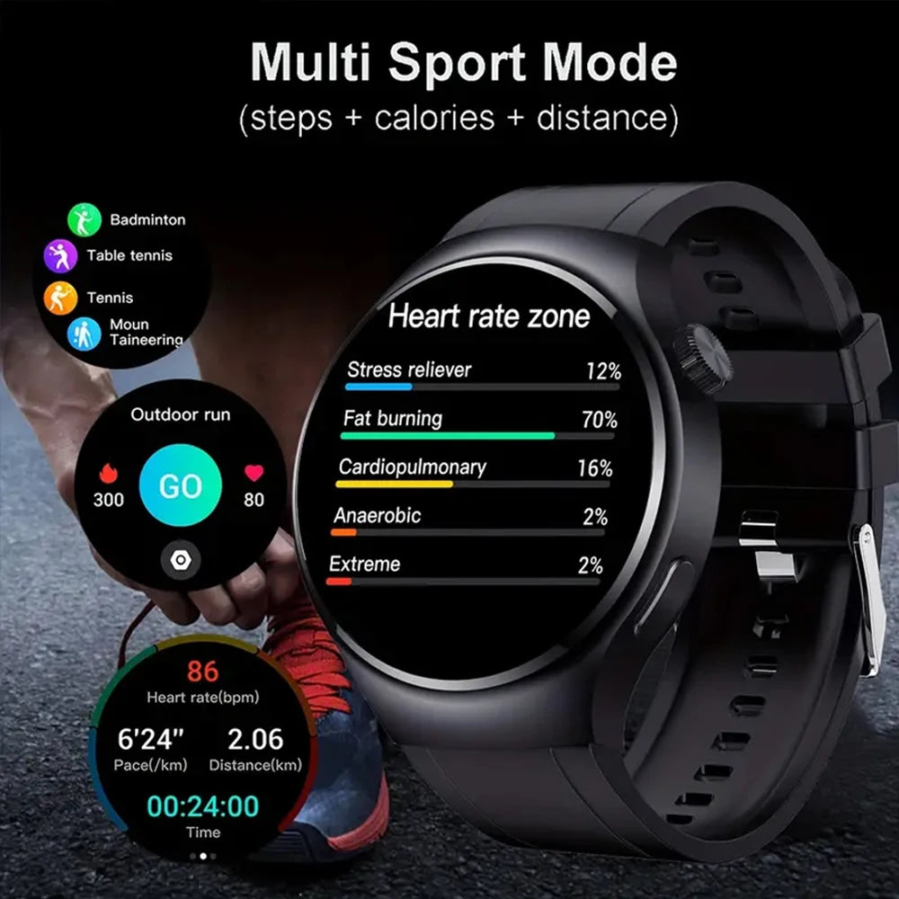 SENBONO Mens Smartwatch Heart Rate SpO2 Bluetooth Multi Sport