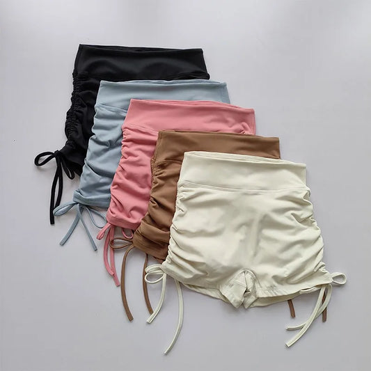 Summer Yoga Shorts Women Breathable High Waist Running Gym