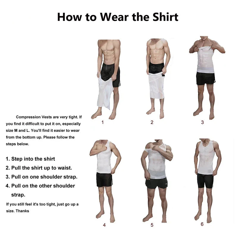 LALAMELONC Mens Cross Mesh Vest Shapewear Compression Tank Top