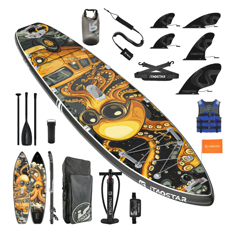Inflatable Pulp Boards N01B 11'6 Inch Standing Paddleboard for Lakes and Rivers