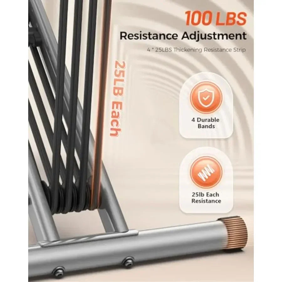 Squat Machine For Home Use Steel Frame Foldable Resistance Levels