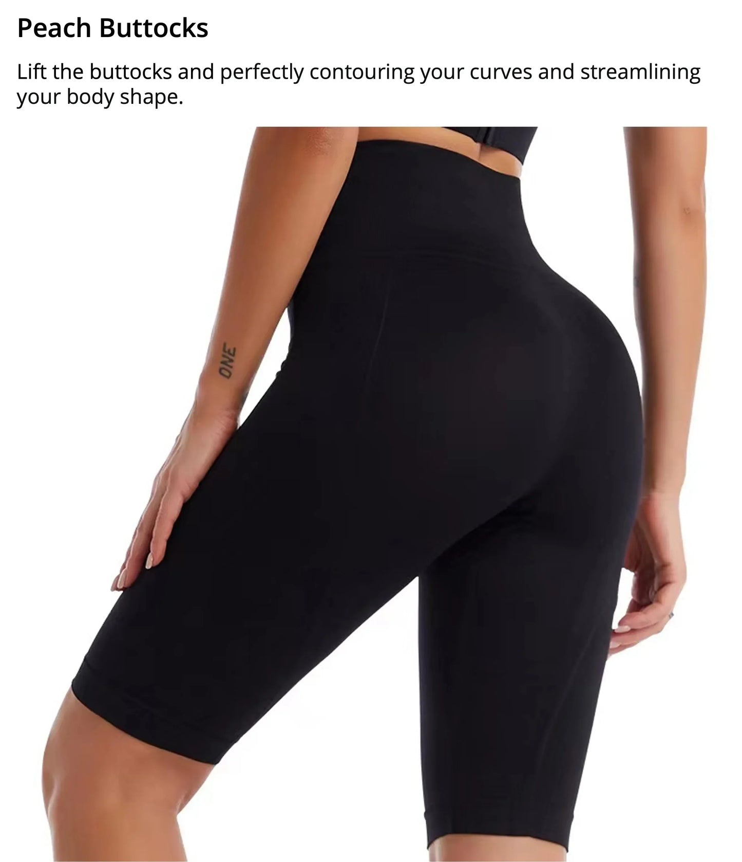 VEKYCN High Waist Biker Shorts Women Tummy Control Yoga Fitness