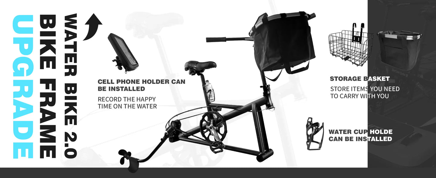 Spatium Water Bike 2.0 Inflatable Pedal Boat Stable