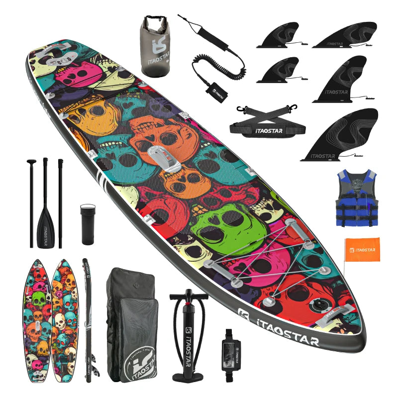 Inflatable Pulp Boards N01B 11'6 Inch Standing Paddleboard for Lakes and Rivers