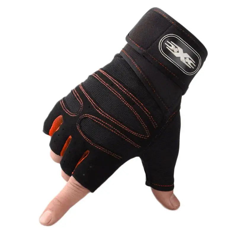 Hign-concerned Heavyweight Gym Training Gloves Finger Non Slip Wrist Support