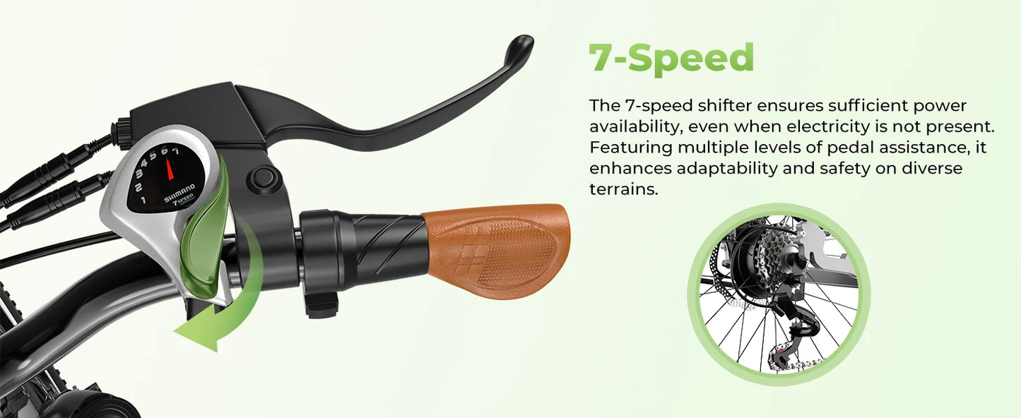 CYBERVELO EK2 Electric City Bike 1000W 80 Mile Range
